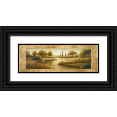 Rockford II Black Ornate Wood Framed Art Print with Double Matting by Marcon, Michael