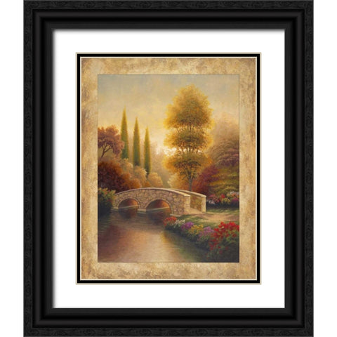 Into Viola Black Ornate Wood Framed Art Print with Double Matting by Marcon, Michael