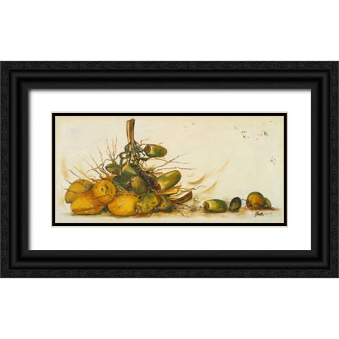 Racimo de Cocos III Black Ornate Wood Framed Art Print with Double Matting by Pinto, Patricia