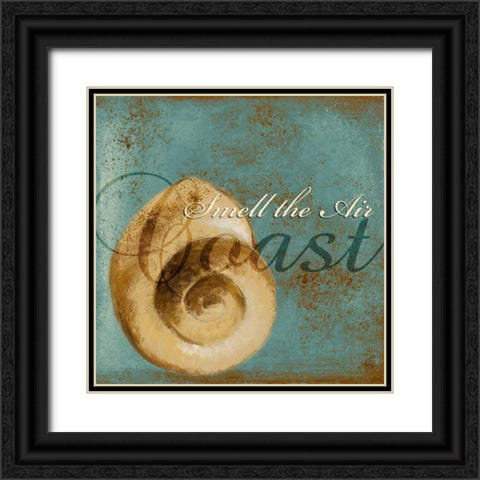 Coastal Sayings I Black Ornate Wood Framed Art Print with Double Matting by Loreth, Lanie