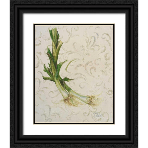 Botanica II Black Ornate Wood Framed Art Print with Double Matting by Pinto, Patricia