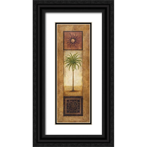 Palm In The Sunlight Black Ornate Wood Framed Art Print with Double Matting by Marcon, Michael