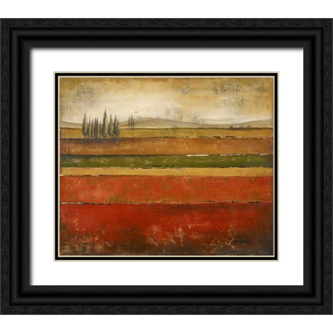 Tuscany II Black Ornate Wood Framed Art Print with Double Matting by Pinto, Patricia