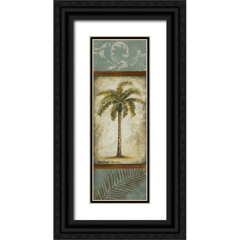 Blue Anguilla Black Ornate Wood Framed Art Print with Double Matting by Marcon, Michael