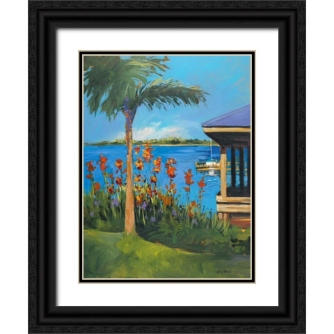 The Lake Black Ornate Wood Framed Art Print with Double Matting by Slivka, Jane