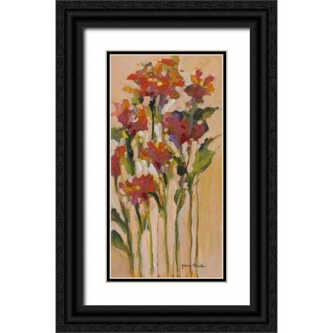 Wild Flowers I Black Ornate Wood Framed Art Print with Double Matting by Slivka, Jane