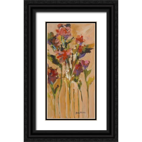 Wild Flowers II Black Ornate Wood Framed Art Print with Double Matting by Slivka, Jane