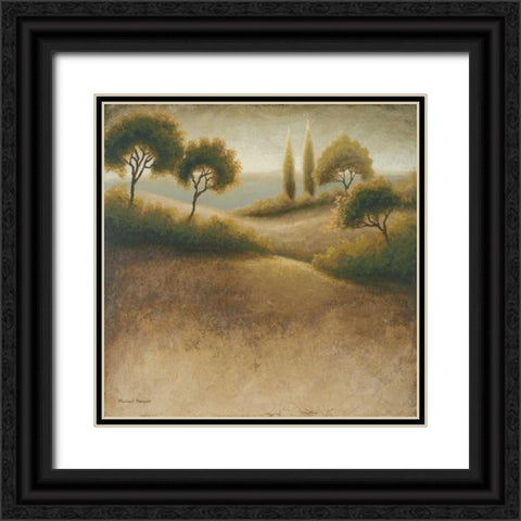 Iowa Endless Black Ornate Wood Framed Art Print with Double Matting by Marcon, Michael