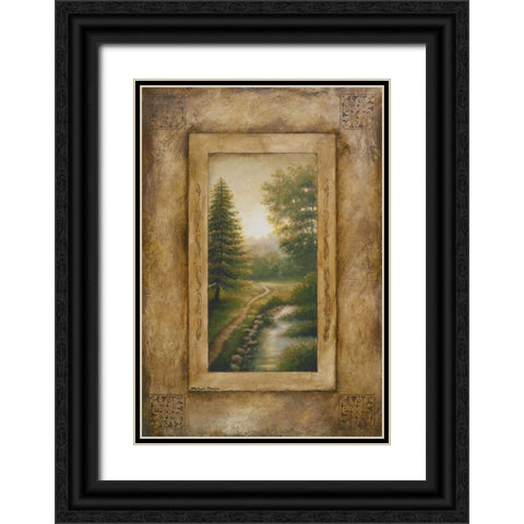 Marshfield Memory Black Ornate Wood Framed Art Print with Double Matting by Marcon, Michael