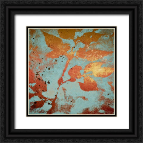 Water Garden in Blue I Black Ornate Wood Framed Art Print with Double Matting by Loreth, Lanie