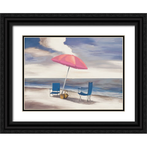 Noon By The Shore I Black Ornate Wood Framed Art Print with Double Matting by Rhyan, Vivien
