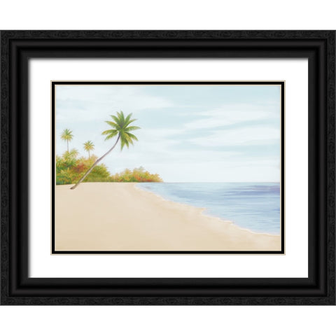 New Tropical Beach II Black Ornate Wood Framed Art Print with Double Matting by Rhyan, Vivien
