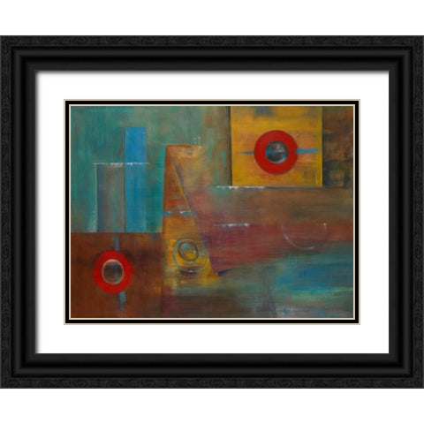 Satori I Black Ornate Wood Framed Art Print with Double Matting by Vargas, Iris