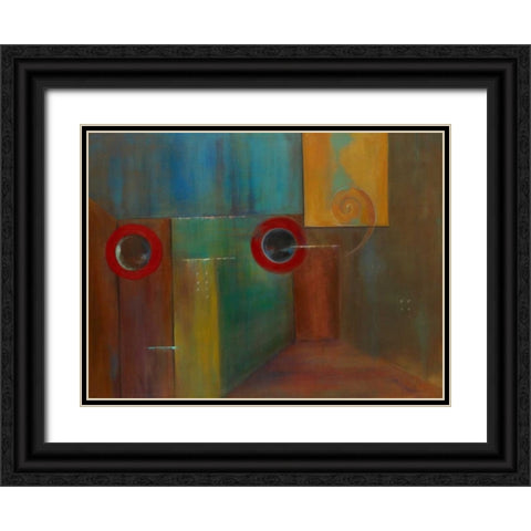 Satori II Black Ornate Wood Framed Art Print with Double Matting by Vargas, Iris