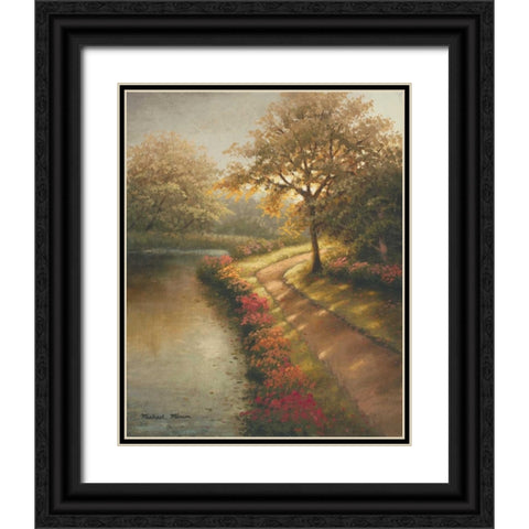 Morning Light I Black Ornate Wood Framed Art Print with Double Matting by Marcon, Michael