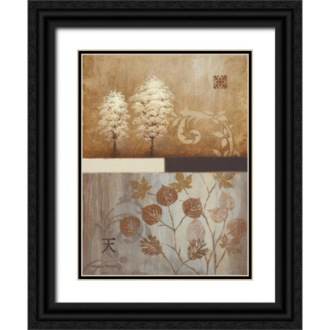 From West to East Black Ornate Wood Framed Art Print with Double Matting by Marcon, Michael
