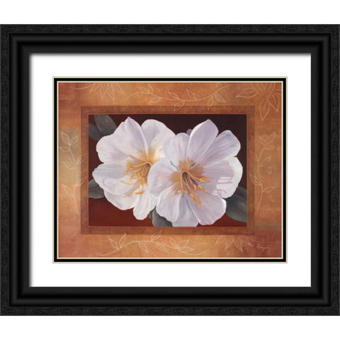 Morning Bloom Black Ornate Wood Framed Art Print with Double Matting by Rhyan, Vivien
