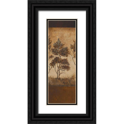 Autumn Impressions I Black Ornate Wood Framed Art Print with Double Matting by Londono, Elizabeth