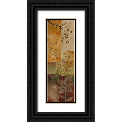 Overlapping Squares II Black Ornate Wood Framed Art Print with Double Matting by Londono, Elizabeth