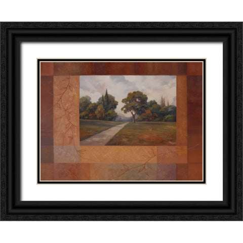 Changing Seasons I Black Ornate Wood Framed Art Print with Double Matting by Rhyan, Vivien