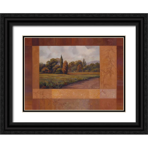 Changing Seasons II Black Ornate Wood Framed Art Print with Double Matting by Rhyan, Vivien