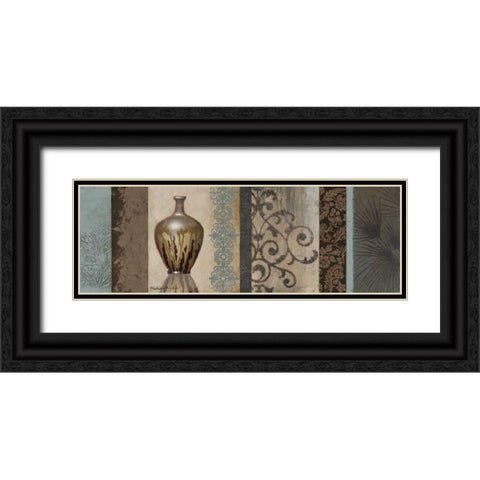 Fantasy Floral II Black Ornate Wood Framed Art Print with Double Matting by Marcon, Michael