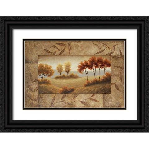 Luminous Vistas II Black Ornate Wood Framed Art Print with Double Matting by Marcon, Michael