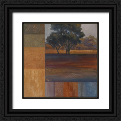 Rhythms of Landscape I Black Ornate Wood Framed Art Print with Double Matting by Rhyan, Vivien