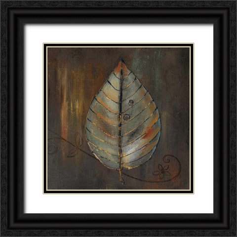 New Leaf VI Black Ornate Wood Framed Art Print with Double Matting by Pinto, Patricia