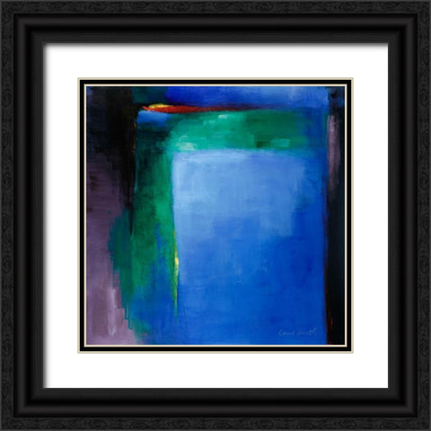 Into Blue I Black Ornate Wood Framed Art Print with Double Matting by Loreth, Lanie