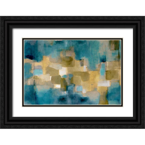 Downtown Blue Sky Black Ornate Wood Framed Art Print with Double Matting by Loreth, Lanie