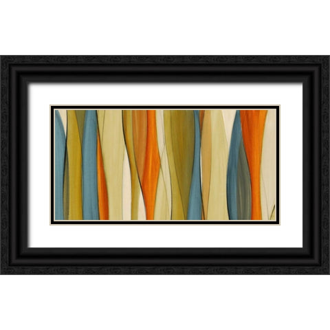 Coalescence Curves Black Ornate Wood Framed Art Print with Double Matting by Loreth, Lanie