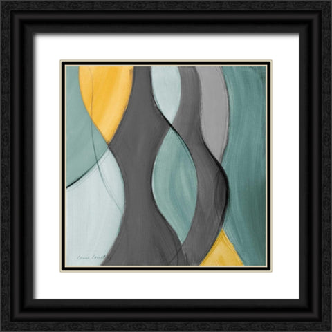 Coalescence in Gray II Black Ornate Wood Framed Art Print with Double Matting by Loreth, Lanie