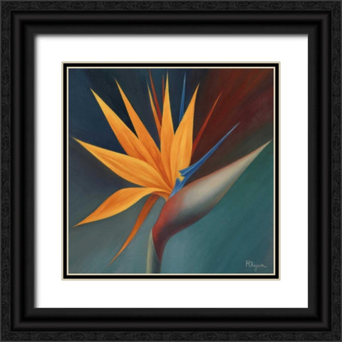 Bird of Paradise I Black Ornate Wood Framed Art Print with Double Matting by Rhyan, Vivien