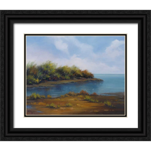 Still Waters Black Ornate Wood Framed Art Print with Double Matting by Rhyan, Vivien