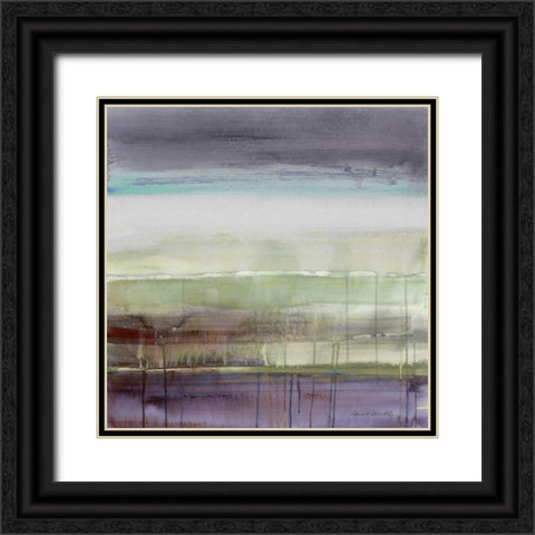 Purple Rain I Black Ornate Wood Framed Art Print with Double Matting by Loreth, Lanie