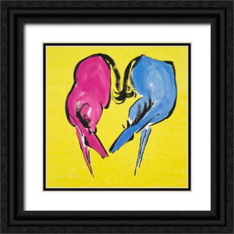 Fondness Black Ornate Wood Framed Art Print with Double Matting by Urban Pearl Collection, Llc