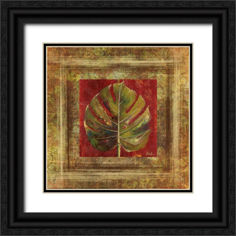 Caliente IV Black Ornate Wood Framed Art Print with Double Matting by Pinto, Patricia