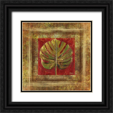 Caliente V Black Ornate Wood Framed Art Print with Double Matting by Pinto, Patricia