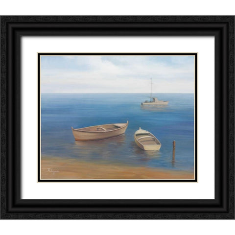 Northern Light Black Ornate Wood Framed Art Print with Double Matting by Rhyan, Vivien