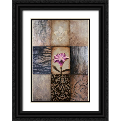 Frail I Black Ornate Wood Framed Art Print with Double Matting by Marcon, Michael