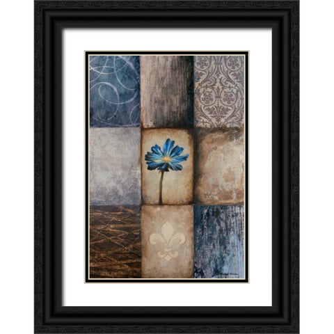 Frail II Black Ornate Wood Framed Art Print with Double Matting by Marcon, Michael