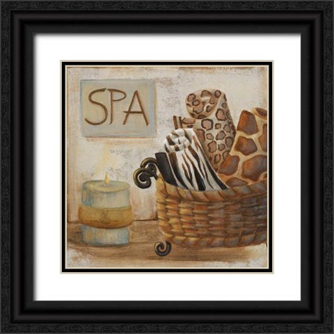 Jungle Spa I Black Ornate Wood Framed Art Print with Double Matting by Hakimipour-Ritter