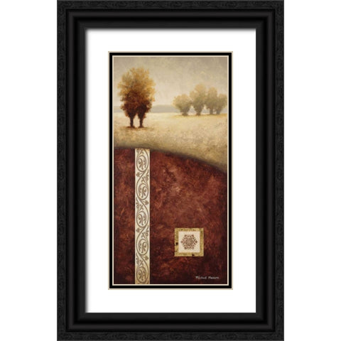 Transitional Landscape I Black Ornate Wood Framed Art Print with Double Matting by Marcon, Michael
