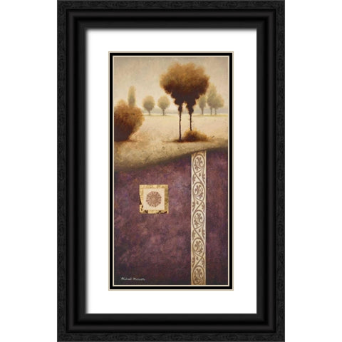 Transitional Landscape IV Black Ornate Wood Framed Art Print with Double Matting by Marcon, Michael