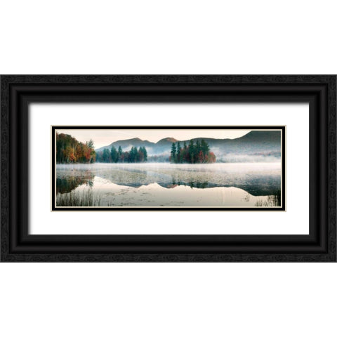 Lefferts Pond Black Ornate Wood Framed Art Print with Double Matting by Lake, Shelley