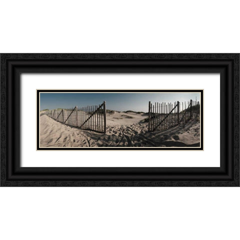 Herring Cove Black Ornate Wood Framed Art Print with Double Matting by Lake, Shelley