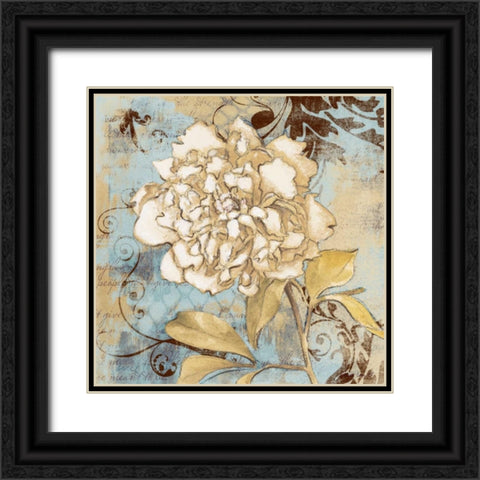 Blue Fragrant Notes II Black Ornate Wood Framed Art Print with Double Matting by Loreth, Lanie