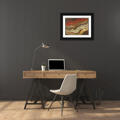 Tierra Black Ornate Wood Framed Art Print with Double Matting by Pinto, Patricia