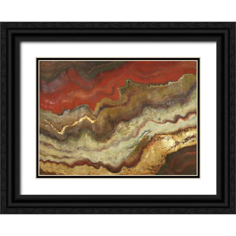 Tierra Black Ornate Wood Framed Art Print with Double Matting by Pinto, Patricia